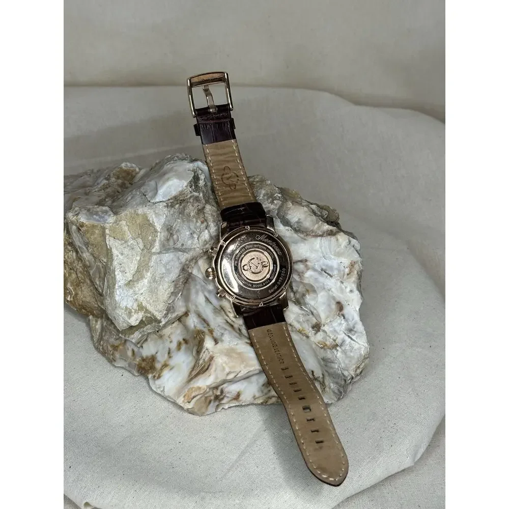 GV2 Gevril Montreux 8103 Swiss Chronograph Rose Gold Ltd Ed #058/500 Men Watch